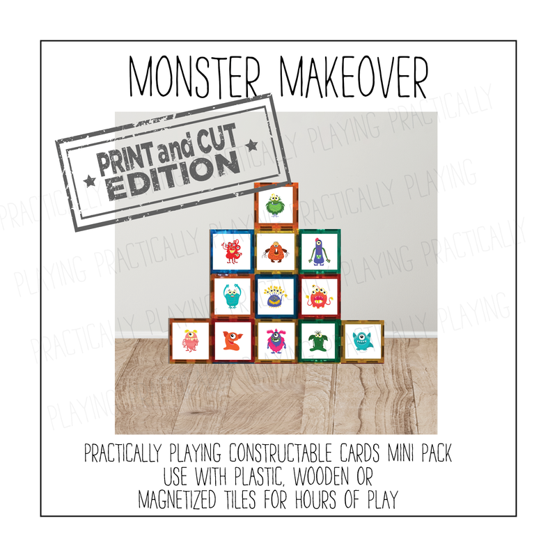 Monster Makeover Constructable Mini Pack - Cricut Print and Cut Compatible
