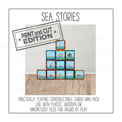 Sea Stories Constructable Mini Pack - Cricut Print and Cut Compatible