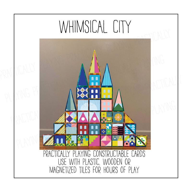 Whimsical City Constructable- Cricut Print and Cut Compatible