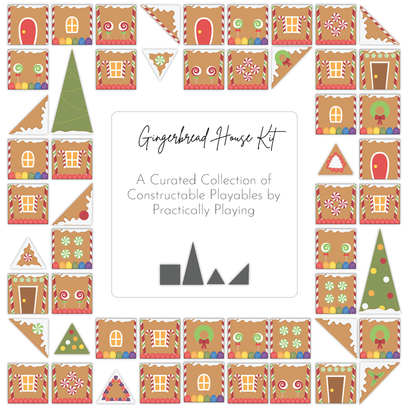 Gingerbread House Kit Constructable- Cricut Print and Cut Compatible