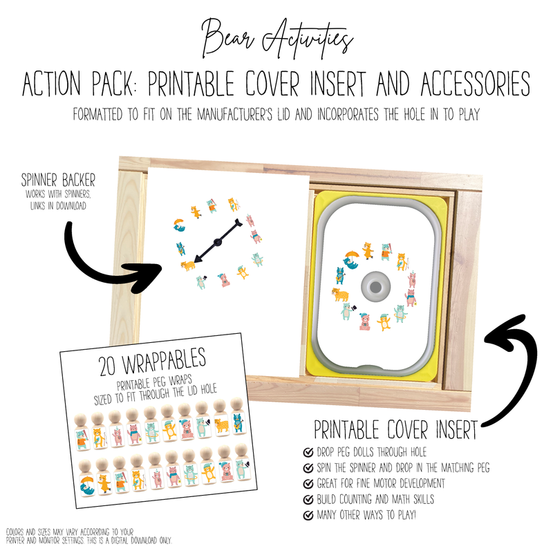 Bear Activities Cover Action Pack