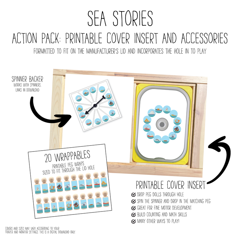 Sea Stories Printable Cover Action Pack