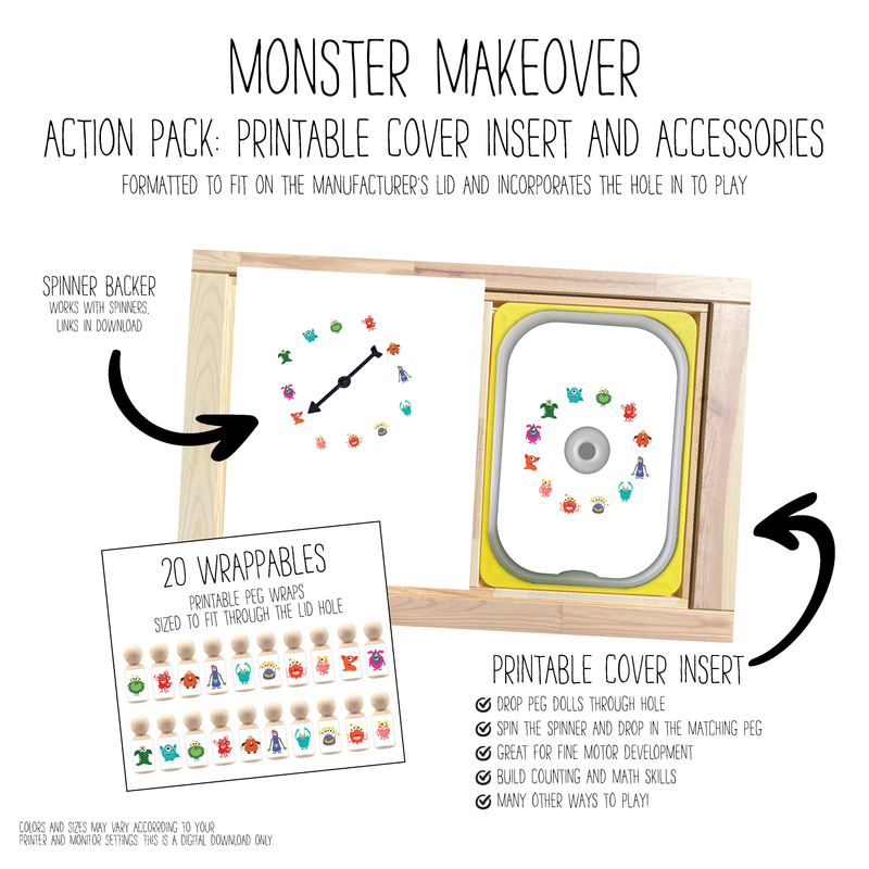 Monster Makeover Cover Action Pack