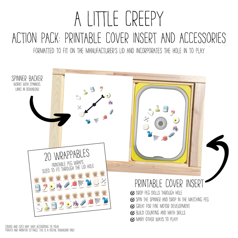 A Little Creepy Printable Cover Action Pack