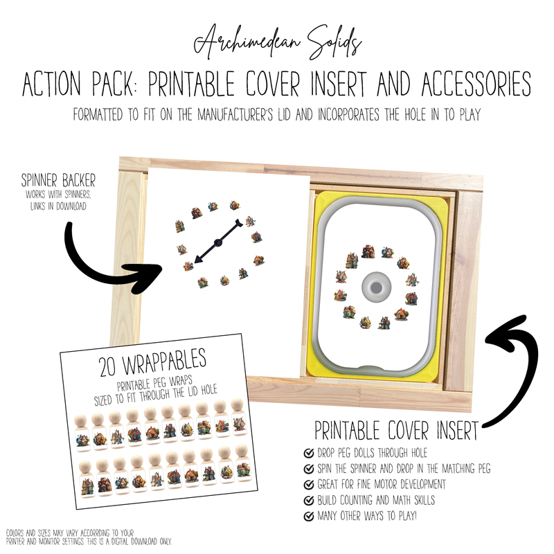 Archimedean Solids 1 Slot Action Pack- Print and Cut