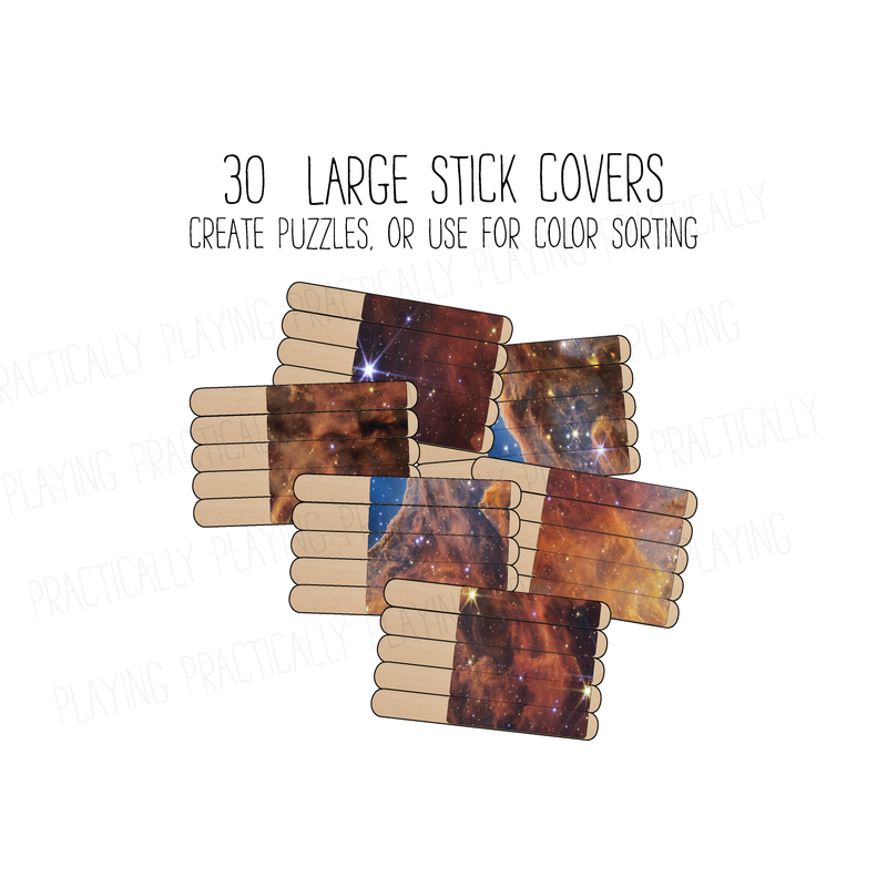 James Webb Telescope Images Craft Stick Covers and Toppers