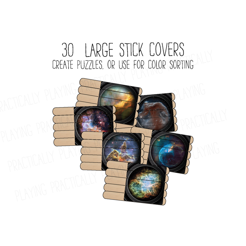 Hubble Space Telescope Craft Stick Covers and Toppers