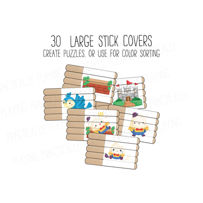 Humpty Dumpty Craft Stick Covers and Toppers