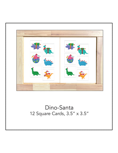 Dino-Santa Matching Cards