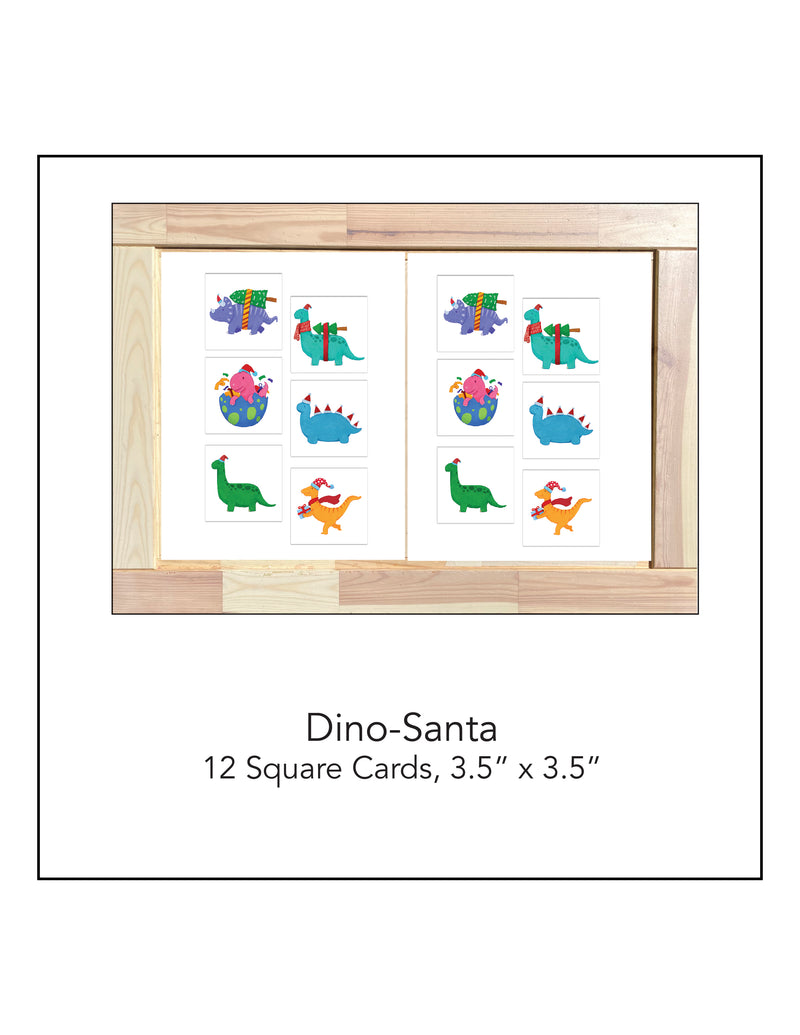 Dino-Santa Matching Cards