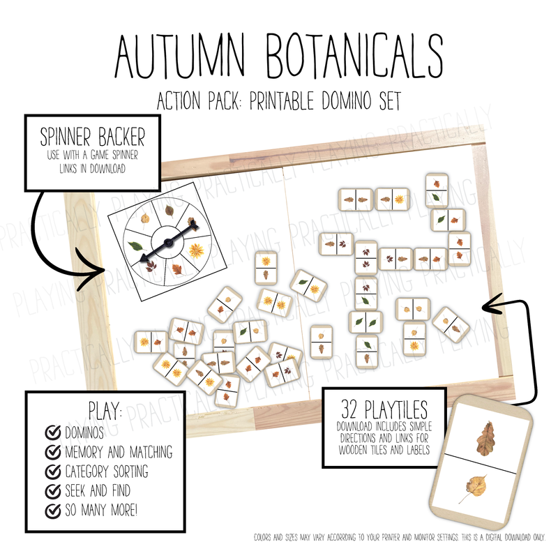 Autumn Botanicals Domino Game Pack