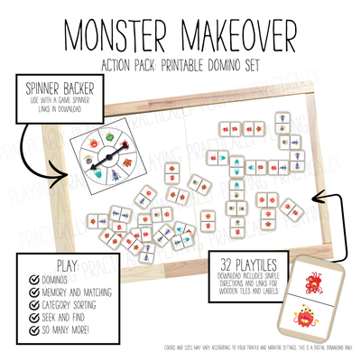 Monster Makeover Domino Game Pack