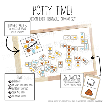 Potty Time Domino Game Pack