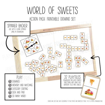 World of Sweets Domino Game Pack