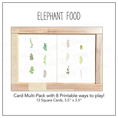 Elephant Food Card Pack