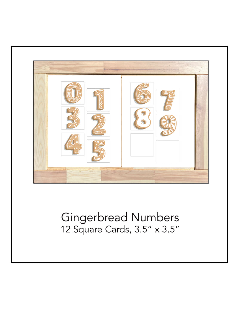 Gingerbread Number Cards