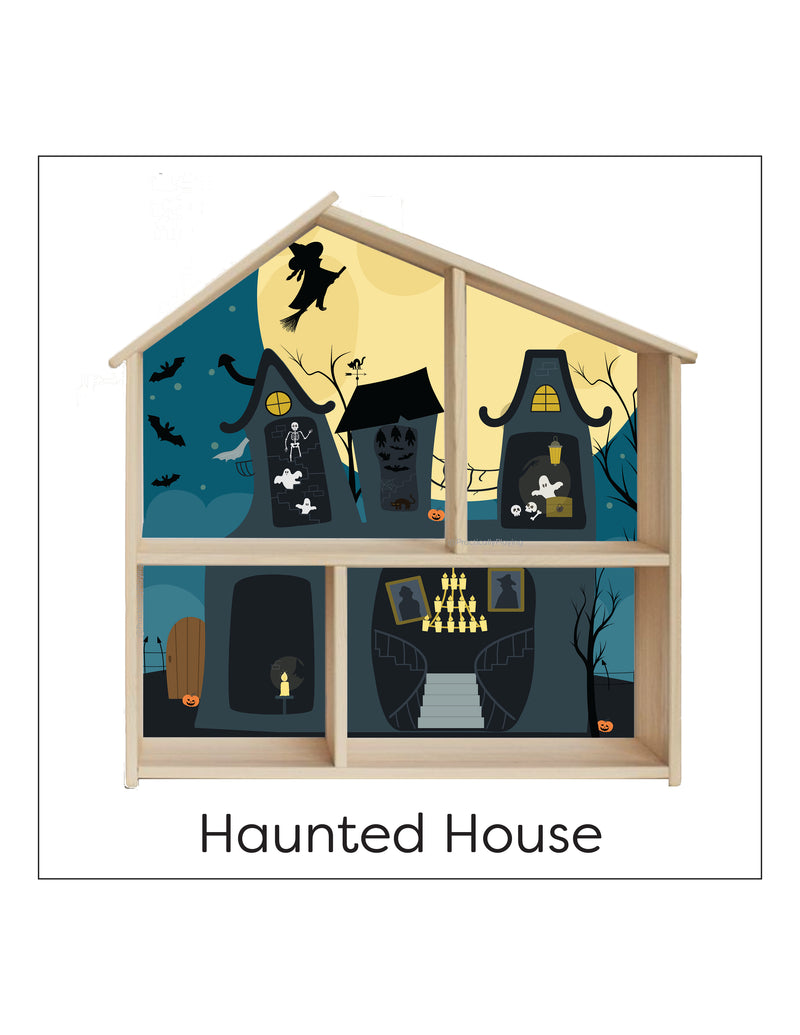 Haunted House Flisat Dollhouse Printable Insert