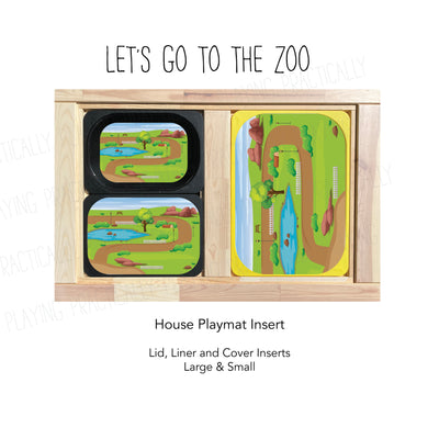 Let's Go to the Zoo Dollhouse Insert Pack