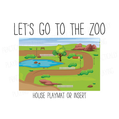 Let's Go to the Zoo Dollhouse Insert Pack