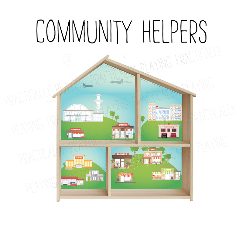 Community Helpers and Village House Pack