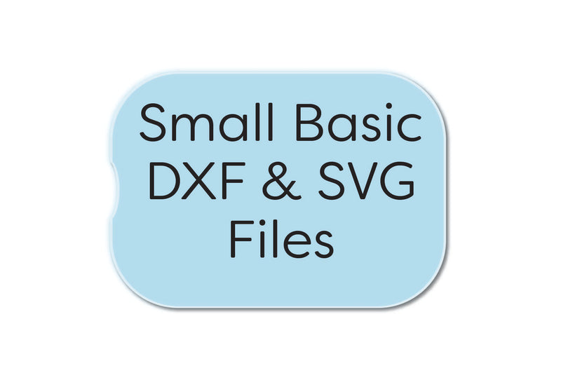 Small Basic Insert DXF & SVG Files for Flisat Ikea Bins