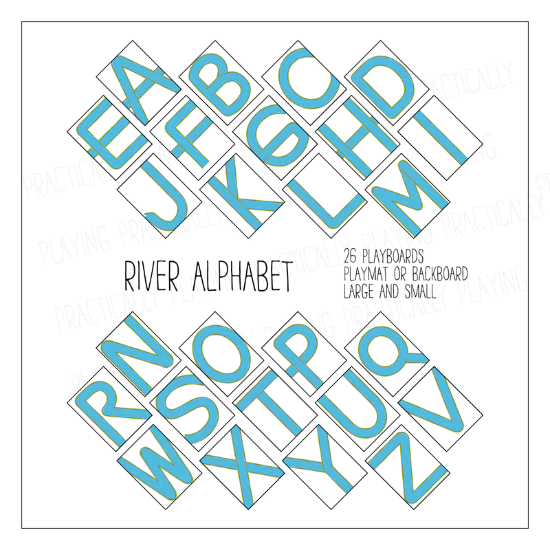River Alphabet Printable Insert Pack