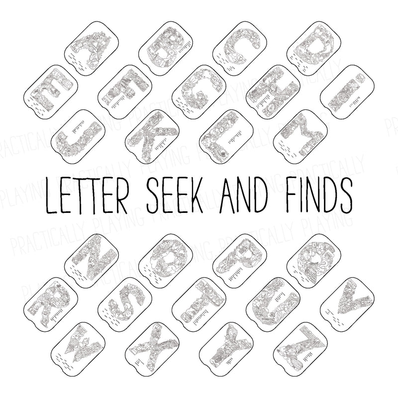 Letter Seek and Finds Insert Mega Pack