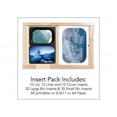 Icebergs and Glaciers Printable Insert Pack