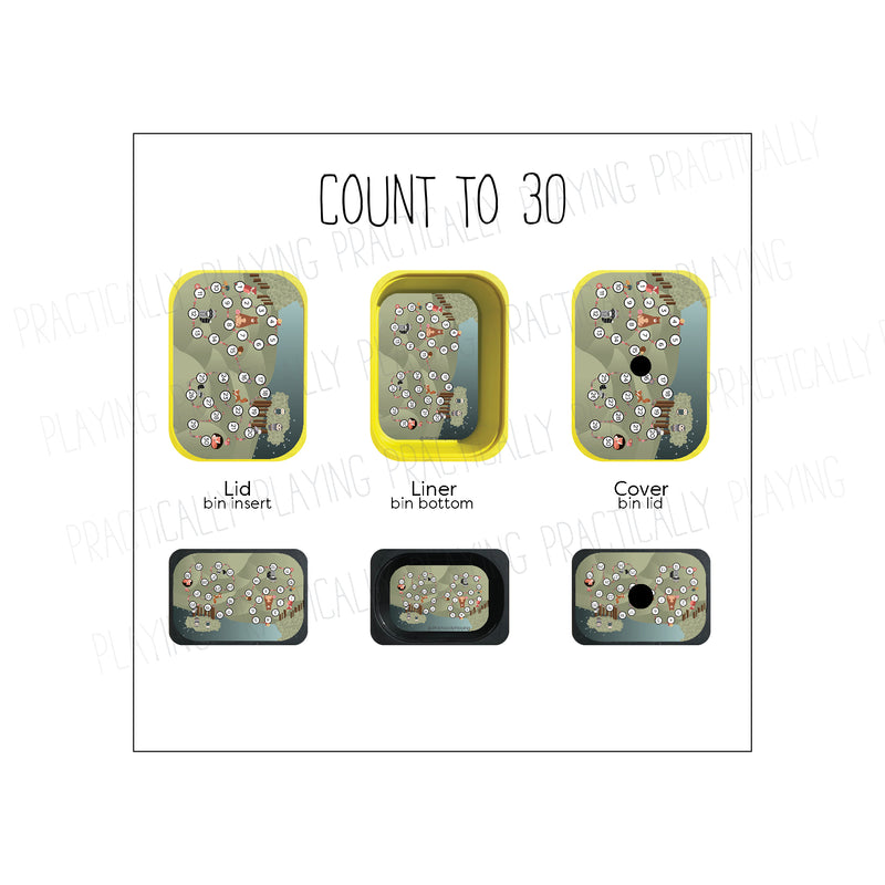 Count to 10, 20, 30, 40 or 50 Printable Insert Pack