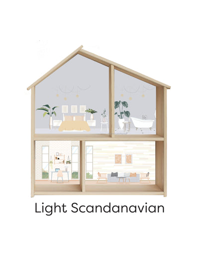 Light Scandinavian Dollhouse Printable Insert