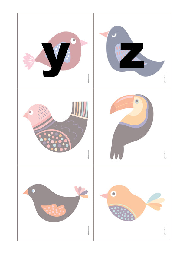 Bird Letter Cards