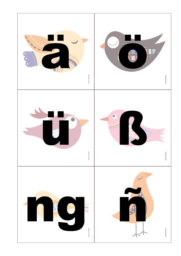 Bird Letter Cards