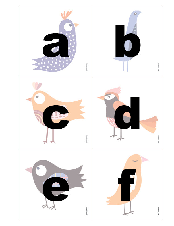Bird Letter Cards