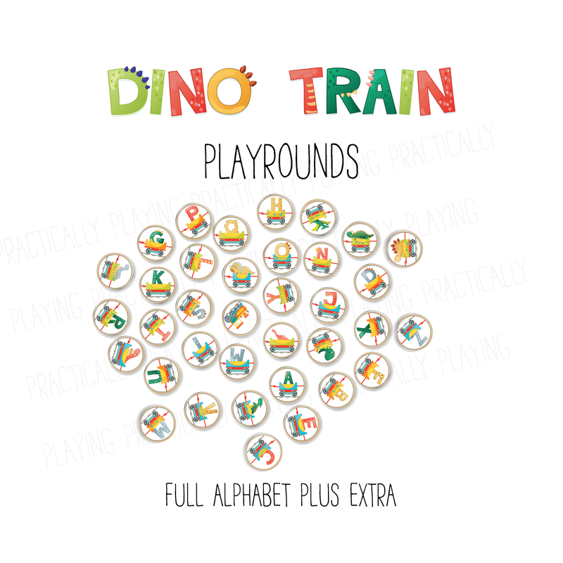 Dino Train Alphabet PlayRound Mega Pack