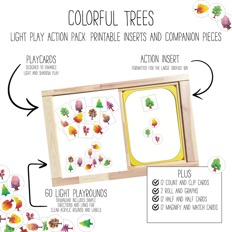 Colorful Trees Light Play Action Pack