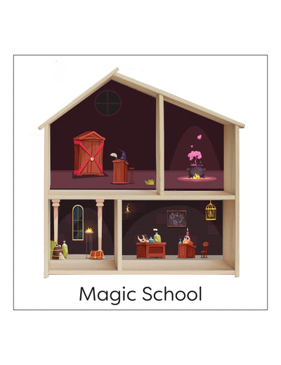 Magic School Flisat Dollhouse Printable Insert