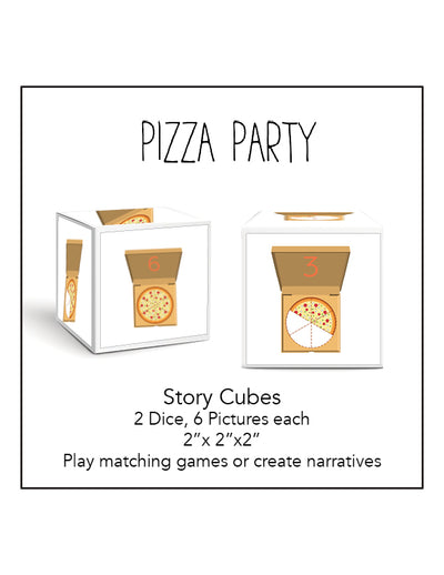 Pizza Party Cards and Cubes 1
