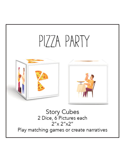 Pizza Party Cards and Cubes 2
