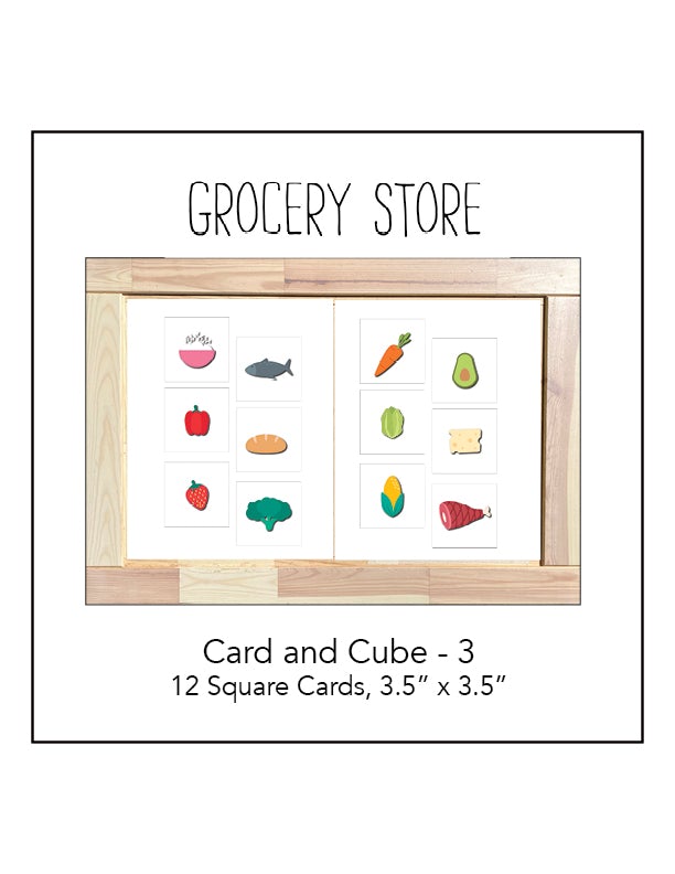 Grocery Card and Cube - 3,