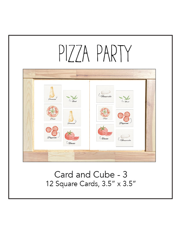 Pizza Party Cards and Cubes 3