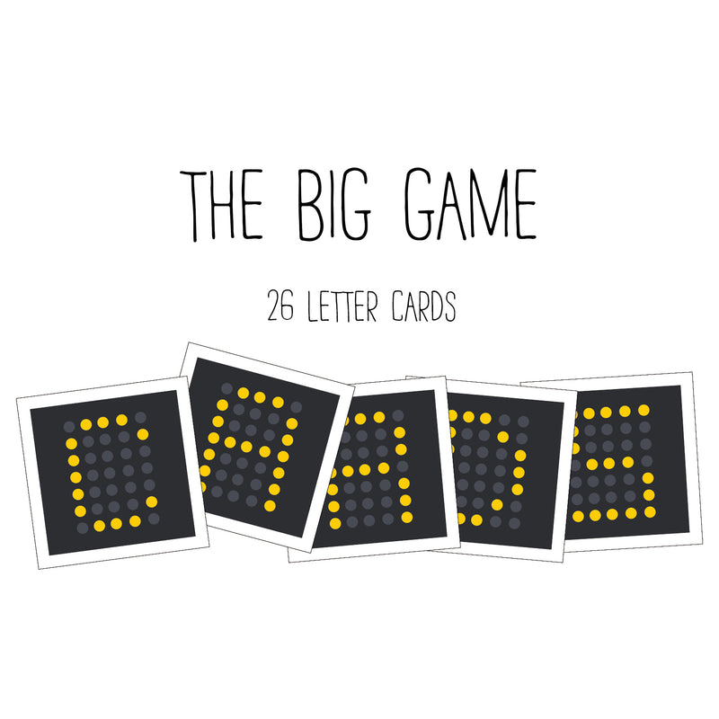 The Big Game "Scoreboard" Letter Cards