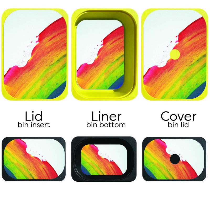 Abstract Rainbow Unit Study Pack (Flisat Insert Template- 10 Pack) - Practically Playing