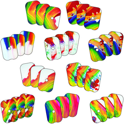 Abstract Rainbow Unit Study Pack (Flisat Insert Template- 10 Pack) - Practically Playing