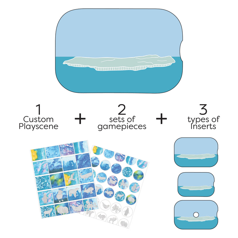 Arctic Watercolors Activity Pack (Flisat Printable Inserts- Game Pack)
