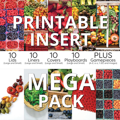 Farmers Market MegaPack (Printable Flisat Inserts, Playboards & Gamepieces)