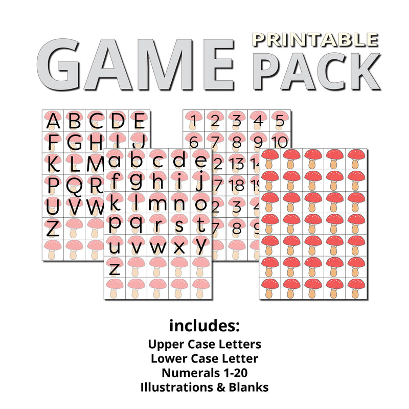 Gnomes and Mushrooms MegaPack (Printable Flisat Inserts, PlayBoards and Gamepieces)