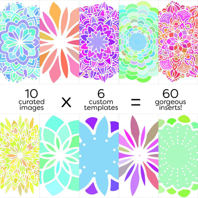 Radial Symmetry Shape Exploration Premath Pack (Flisat Insert Template- 10 Pack) - Practically Playing