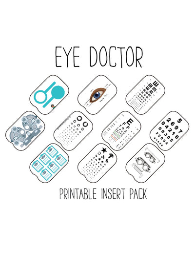 Eye Doctor Pretend Play Insert Pack