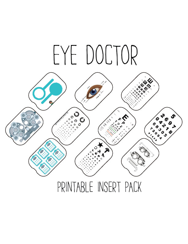 Eye Doctor Pretend Play Insert Pack