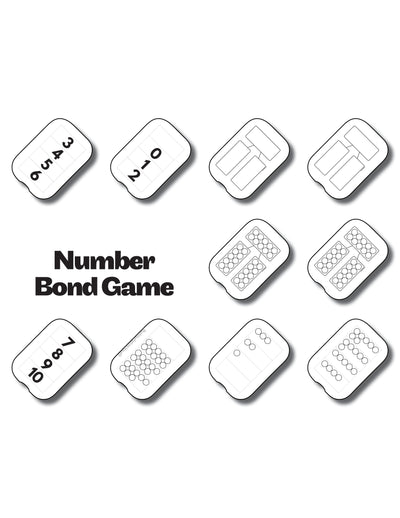 Number Bond Game Pack, Black and White Insert Pack